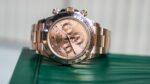 Rolex Daytona Rose Gold with Pink Champagne Dial with Diamond Baguette Hour Markers 116505 - Image 7