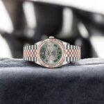 Rolex Everose Rolesor Datejust 36 Watch 126231 Wimbledon Dial Jubilee Bracelet - Image 2