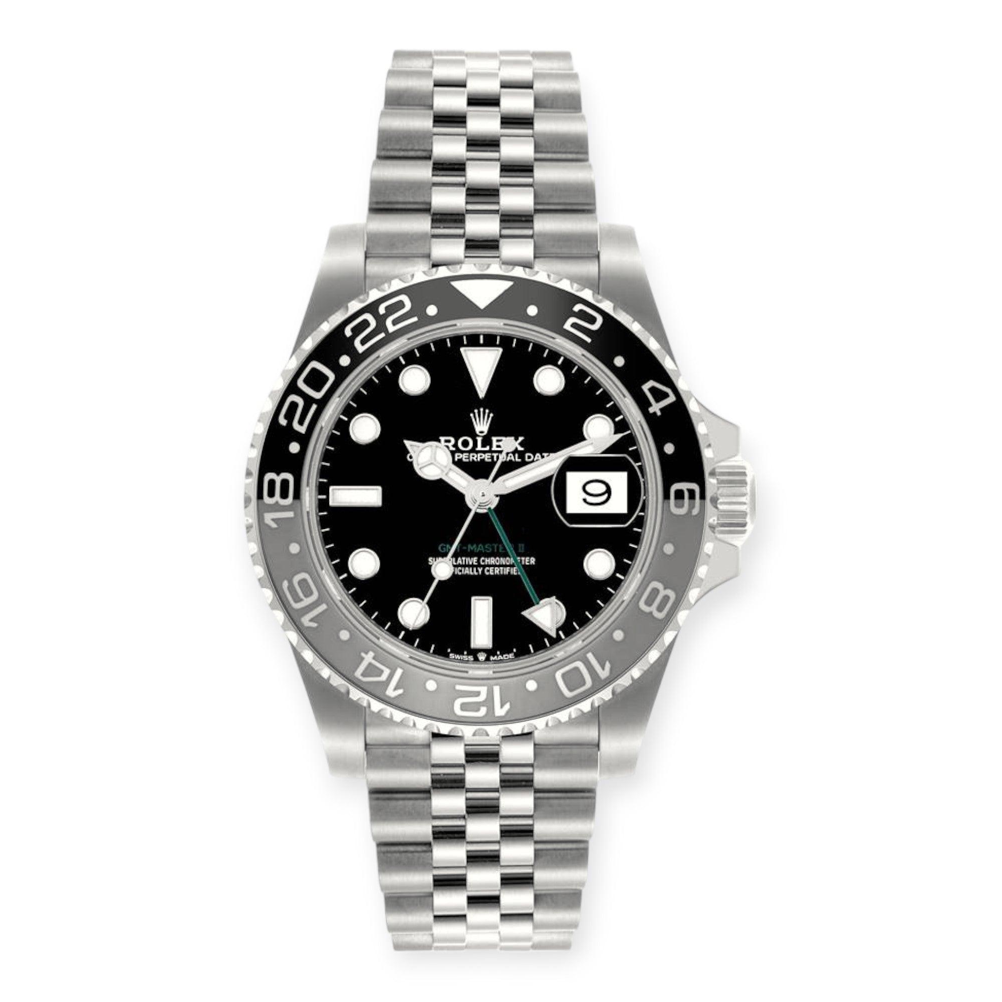Pre-Owned-Rolex-GMT-Master-II-126710GRNR-Bruce-Wayne-Stainless-Steel-Jubilee-JD-Watches-NY.jpg Rolex GMT Master II 126710GRNR 'Bruce Wayne' Stainless Steel Jubilee - Image 1