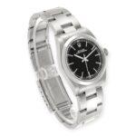 Rolex Oyster Perpetual 31 Midsize Black Dial Steel Ladies Watch - Image 3