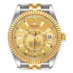 Rolex Sky Dweller 326933 Yellow Gold Steel Champagne Dial Mens Watch - Image 2