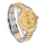 Rolex Sky Dweller 326933 Yellow Gold Steel Champagne Dial Mens Watch - Image 4