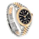 Rolex Sky Dweller Stainless Steel and Yellow Gold Jubilee Bracelet Black Dial 326933 - Image 4
