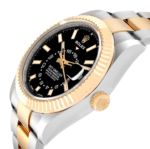 Rolex Sky Dweller Stainless Steel and Yellow Gold Jubilee Bracelet Black Dial 326933 - Image 5