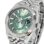 Rolex Sky-Dweller – Stainless Steel with Green Dial and Fluted Bezel on Jubilee Bracelet Ref. 336934 - Image 2