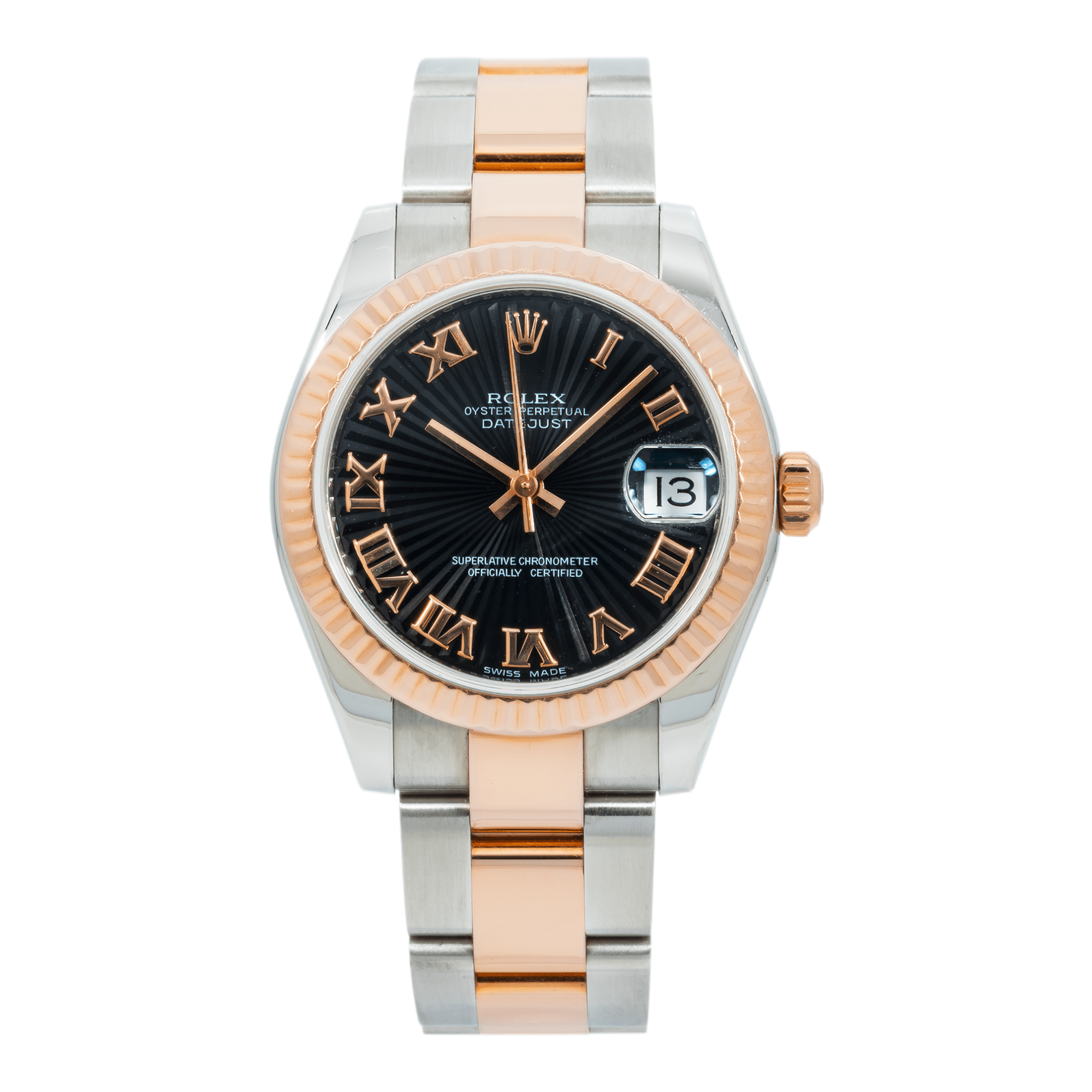 Pre-Owned-Rolex-Stainless-Steel-Everose-Gold-Datejust-178271-with-Oyster-Braclet-JD-Watches-NY.png Rolex Stainless Steel & Everose Gold Datejust 178271 with Oyster Braclet - Image 1
