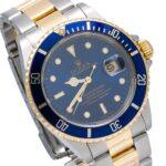 Rolex Submariner 40MM Two Tone Watch Blue Insert Bezel Blue Dial 16613 - Image 3