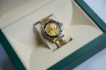 Rolex Submariner 16808 – 18K Yellow Gold – Diamond & Sapphire Serti Dial – Blue Bezel - Image 2