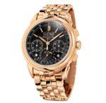 41mm Perpetual Calendar Chrono 18k Rose Gold Ebony Black Dial On Bracelet - Image 2