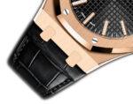41mm 18k Rose Gold Black Dial On Leather - Image 3