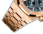 41mm Chronograph 18k Rose Gold Blue Dial On Bracelet - Image 5