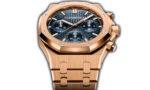 41mm Chronograph 18k Rose Gold Blue Dial On Bracelet - Image 4