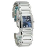 25mm Steel Diamond Bezel On Blue Arabic Dial Quartz - Image 3