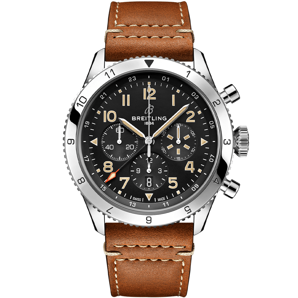 ab04453a1b1x1-super-avi-b04-chronograph-gmt-46-p-51-mustang-soldier.png Super AVI B04 Chronograph GMT 46 P-51 Mustang AB04453A1B1X1 - Image 1