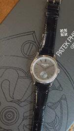 39mm 18k White Gold Charcoal Gray Dial Manual Wind - Image 7