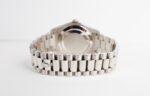 Rolex Day-Date 41mm White Gold Silver Diamond Dial & Fluted Bezel Oyster Bracelet 218239 - Image 8
