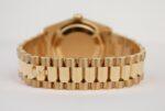 Rolex Day-Date 40 Yellow Gold Watch - Fluted Bezel - Green Roman Dial - President Bracelet - 228238 grrp - Image 8