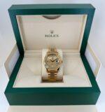 Rolex Day-Date 41 Yellow Gold Champagne Diamond Dial & Fluted Bezel President Bracelet - 218238 - Image 2