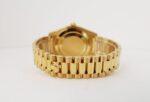 Rolex Day-Date II Yellow Gold 41mm Black Roman Fluted President Bracelet 218238 - Image 9