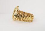 Rolex Day-Date II Yellow Gold 41mm Black Roman Fluted President Bracelet 218238 - Image 6