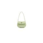 Small Prada Cleo brushed leather shoulder bag with flap