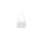 Small Prada Cleo brushed leather shoulder bag with flap