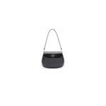 Small Prada Cleo brushed leather shoulder bag with flap