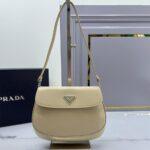 Small Prada Cleo brushed leather shoulder bag with flap - Image 2