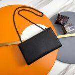 KATE MEDIUM CHAIN BAG IN GRAIN DE POUDRE EMBOSSED LEATHER - Image 4
