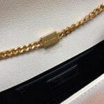 KATE MEDIUM CHAIN BAG IN GRAIN DE POUDRE EMBOSSED LEATHER - Image 7