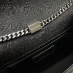 KATE MEDIUM CHAIN BAG IN GRAIN DE POUDRE EMBOSSED LEATHER - Image 7