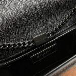 KATE MEDIUM CHAIN BAG IN GRAIN DE POUDRE EMBOSSED LEATHER - Image 7