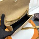 KATE MEDIUM CHAIN BAG IN GRAIN DE POUDRE EMBOSSED LEATHER - Image 8