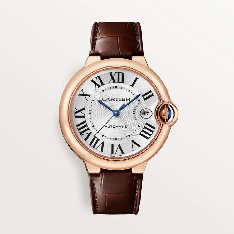 00c45b92baa14718ab1420e40f235cf5.webp BALLON BLEU DE CARTIER WATCH 40 mm, automatic movement, 18K Rose gold, leather - Image 1