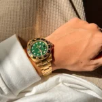 Rolex GMT-Master II Yellow Gold Automatic Green Dial Men’s Watch 116718-LN-78208 - Image 7