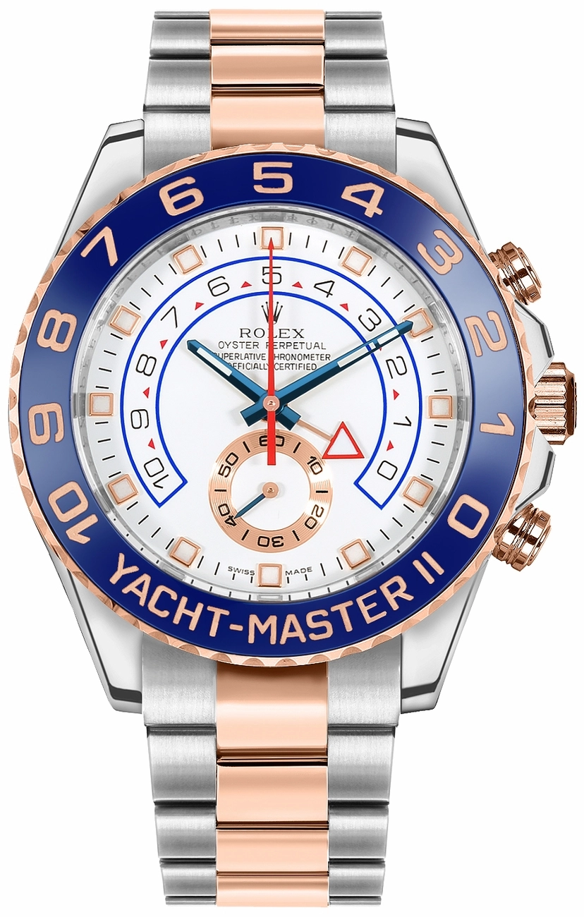 564ab4fdaad55174a6a2265048b2442b.webp Rolex YACHT-MASTER II–(Rose Gold Strap) 116681-78211 - Image 1