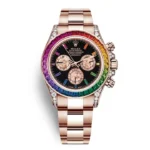 Rolex 116595 RBOW Cosmograph Daytona Rainbow 18k Rose Gold