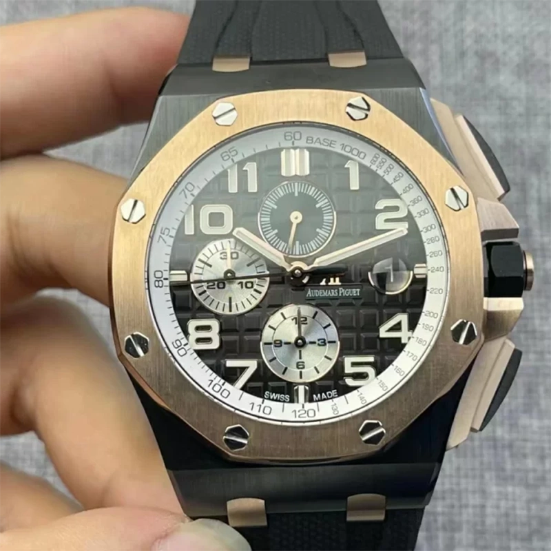 fe65767aa97396e416d3cc47b41645f1.webp Modified Dial-APF New Color Royal Oak Offshore 44mm RG Bezel (AAAAA version) - Image 1
